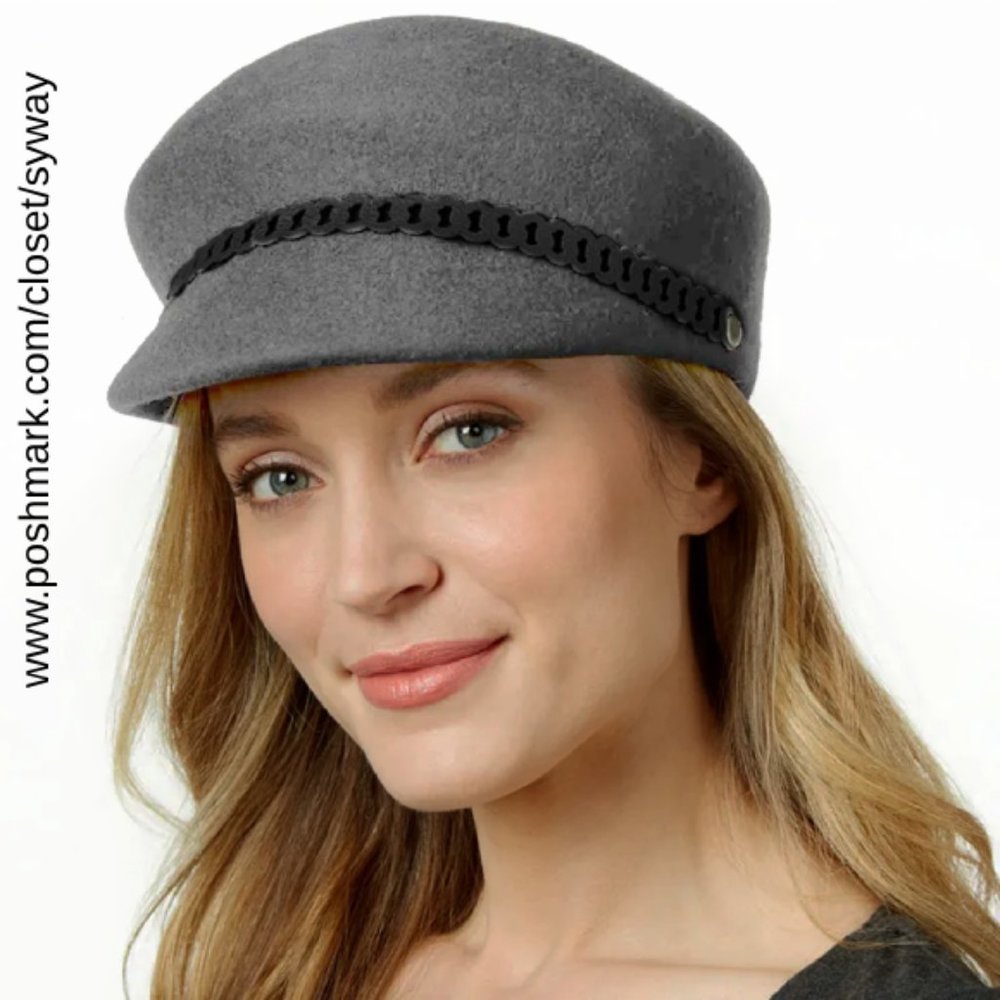 Nine West Felt Wool Newsboy Hat